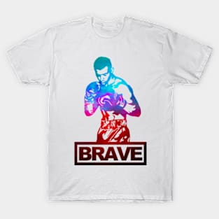 Brave Boxer Splash Colors T-Shirt